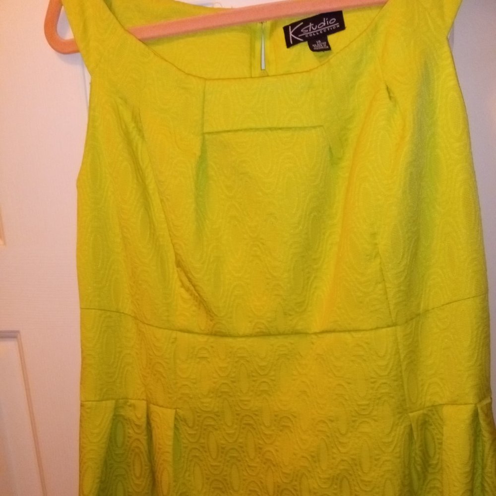 Lime green dress